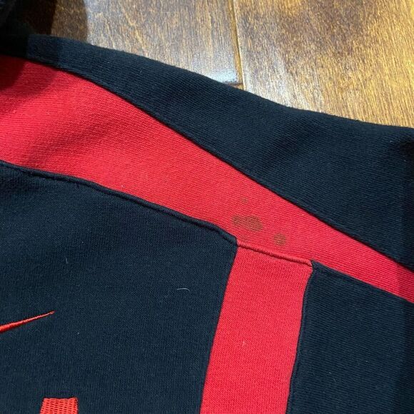 Nike Vintage 90s UGA Georgia Bulldogs Full Zip Black Red Hoodie Women's Size M - Picture 8 of 11